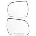 Left And Right Side Door Mirror Glass- For 2011 2012 2013 2014 Toyota Sienna Metallic Finish Heating Chrome Rm72553-12pla-aut
