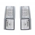 Tlaps 7422441567509 For 1994-2000 Gmc C10 C K Pickup Truck Sierra Suburban Yukon Chrome Housing Signal Corner Lights 4-pieces 