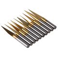 10pcs 15 Degree Titanium Nitride Carbide 0 1mm 1 8 Pcb Engraving Bits Cnc Router Tool
