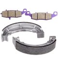 Carbon Fiber Brake Pads Shoes Front And Rear 706 Fa231 Fits For Kawasaki W650 2000 2001 2002 2 Pairs
