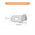 Uxcell 100 Pcs Pipe Strap Fit For 2 32in 2mm 304 Stainless Steel Clamp With 1 Hole Conduit Or Fixing
