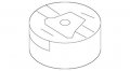 Genuine Bonded Rubber Bush Lower Vw Audi Cc Eos Golf R32 Gti Rabbit 1k0199867q 