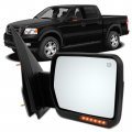 Ocpty Rearview Mirror Passengers Side Towing For 2007-2014ford For F-150 With Power Heated Turn Signal Puddle Lamps 