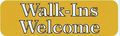 10in X 3in Walk-ins Welcome Sign Business Signs Magnets Magnetic Magnet By Stickertalk 