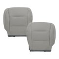 Driver Passenger Side Bottom Leather Seat Cover Gray For Toyota Highlander 2014 2015 2016 2017 2018 2019 