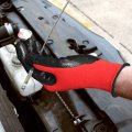 Grease Monkey General Purpose Nitrile Coated Work Gloves Size Large 12 Pack Red