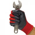 Grease Monkey General Purpose Nitrile Coated Work Gloves Size Large 12 Pack Red