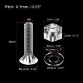 Uxcell M4 X 20mm Plastic Phillips Machine Screws With Nuts And Flat Washers Pc Head Bolts Transparent 20 Sets