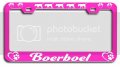 Boerboel Dogs Pets Metal License Plate Frame Tag Holder Heavy Duty Steel Weatherproof Universal Fit For Us And Canada Vehicles 