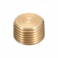 Uxcell Brass Pipe Fitting Hex Counter Sunk Plug 3 8npt Male Socket Drive Countersunk Plugs 10pcs