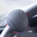 Geinnova Car Steering Wheel Spinner Driving Knob Ball Silicone Matte Non-slip Universal For Boat Cars Trucks Baseball Black
