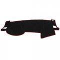 Polyester Dashboard Cover Mat Protector Carpet Non-slip Replacement For Subaru Outback 2005-2009 Black Red 