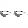 Radians Silver Mirror Safety Glasses Scratch-resistant Wraparound 