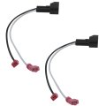 2pcs Car Front Rear Door Speaker Wiring Harness Cable Plug Fit Ford 2007-2014 Edge 1999-2007 Ranger For 2006-2019 Escape