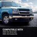 Front Bumper Fog Lights Assembly W Bulbs For Chevy Silverado 2003 2004 2005 2006 Fog Lamps Clear Lens 1 Pair