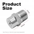 Hoypeyfiy 6pcs 25 Degree Surface Cleaner Tips With 2 5 Orifice Stainless Steel 4500 Psi 1 4 Male Npt Threaded Spray Nozzles