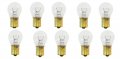 Pirate Mfg 1129 Stock 6v Tail Light Rear Brake Stop Turn Signal Lamps Bulbs Box Of 10 A-13465 