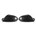 Pair Car Rear View Driver Passenger Side Mirror Cover Cap Replacement Black Carbon Fiber For Audi A6 C7 2011-2018 S6 Rs6 Guard 