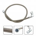 Turbo Oil Feed Line 24 Steel Braided 4an 90 Degree Straight Hose End Pressure Stainless Remote Turbocharger Sensor Teflon 4 An