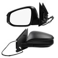 Left Driver Side Mirror For Toyota Rav4 2013 2014 2015 Power Glass Manual Folding Non Heated Textured Black Door Assembly 3 