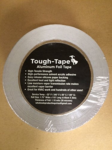 Zonon 2 Rolls Heat Shield Tape Cools Aluminum Foil Reflective Adhesive Thermal Barrier Self-Adhesive Resistant Tape for Hose at MechanicSurplus.com