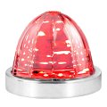 Gg Grand General 81943 Red Clear Classic Watermelon Surface Mount 18 Led Turn Marker Light With Stainless Steel Bezel 