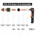 Pk 25 Xt40 Xt30 Torch Electrode 249926 Tip Nozzle 249927 30a Swirl Ring 249931 Fit Miller Plasma Consumables Kit