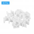 Uxcell 50pcs U-shaped Pipe Clamps Clips Ppr U Shaped Water Clamp Fit For 16mm 0 63 Od Pipes And Tubing Hoses Support White