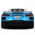 Ipick Image For Chevrolet Corvette C8 Z06 3d Embossed Letters On Mirror Chrome Metal License Plate Frame