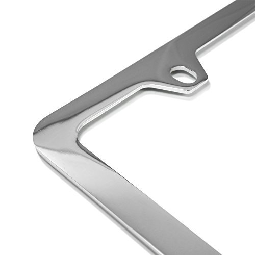 Chevrolet Corvette C8 Z06 3d Embossed Letters On Mirror Chrome Metal License Plate Frame