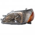 Ensyusuma 2000 2001 2002toyota Echo Headlight Assembly Left Driver Sides Replacement Chrome Housing Halogen Headlamp 8115052190 
