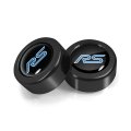Ford Focus Rs License Plate Frame Screw Cover Set Black On Abs Plastic With Dome Logo 0 7 In Official Licensed 2 Piece