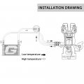 G-plus Universal 10 Row An10 Engine Transmission Oil Filter Relocation Kit Silver Radiator Cooler Condenser