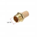 Uxcell Brass Exhaust Muffler 1 4 Pt Male Thread 19 32 Hex Sintered Air Pneumatic Bronze With Body Protruding 10pcs