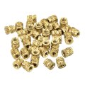 Knurled Insert Nuts 150pcs M2 X 4mm L 3 5mm Od 3d Printing Brass Female Threadeds Heat Set Insert Embedment Nut 