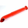 Jegs Glasspack Muffler 3a Header Flange Turndown Outlet 3 5a Body Diameter 32a Overall Length High Temperature Red Finish 16 