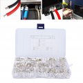 240pcs Wire Ferrules Kit En End Red Copper Tin Plated Cable Connectors Crimp Connector Universal For Car