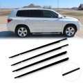 Premium Window Molding Trim Perfect Fit For 2008 2009 2010 Toyota Highlander Replaces Part Numbers 75720-0e030 75710-0e030