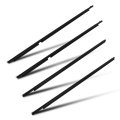Premium Window Molding Trim Perfect Fit For 2008 2009 2010 Toyota Highlander Replaces Part Numbers 75720-0e030 75710-0e030