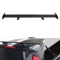 Gt Style Adjustable Rear Trunk Spoiler Wing Aluminum Fits For 43 Universal Matte Black Lip