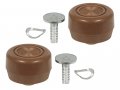 Auto Krafters Compatible Replacement For Ginger Window Crank Handle Knobs Pair 1968-72 Galaxie Truck Mustang Falcon Comet 