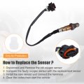 Uxcell Rear Oxygen Sensor For Cadillac Cts 2003 2004 No 92210450 24402859 24402860 12619211 55574135 Plastic Metal Black Orange