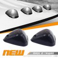 Hercoo Smoked Led Roof Lights White Cab Marker Clearance Running Compatible With 1999-2016 F250 F350 F450 F550 Super Duty