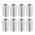 8pcs Aluminum Spacer 3 4 Od X 8 Id 1-5 16 Length Screw Standoff Bushing Plain Finish Unthreaded Round Metal For Screws Bolts 