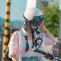 Retro Half Helmet Vespa Open Face Motorcycle For Women Men Light Luxury Scooter Dot Ece Approved Atv Moped Biker Cruiser