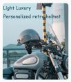 Retro Half Helmet Vespa Open Face Motorcycle For Women Men Light Luxury Scooter Dot Ece Approved Atv Moped Biker Cruiser
