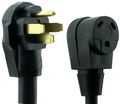 Rv Dogbone Adapter 50 Amp Male To 30 Female Nu-cord 50m30f Power Cord For Accessories Black 6 Ft 