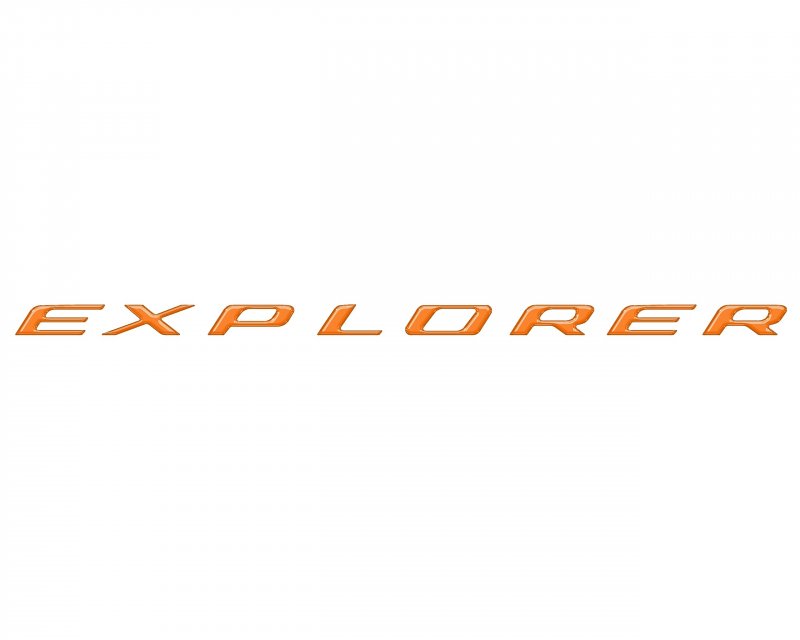 Rear Letter Inserts For 2020-2023 Explorer