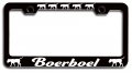 Boerboel Dogs Pets Black Metal License Plate Frame Tag Holder P68 