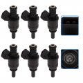 Aintier Engine Fuel Injectors Set Compatible With 98-00 For Bmw 323i 01-06 325i 06 325xi 01-05 525i 3i 6pcs 2 Holes